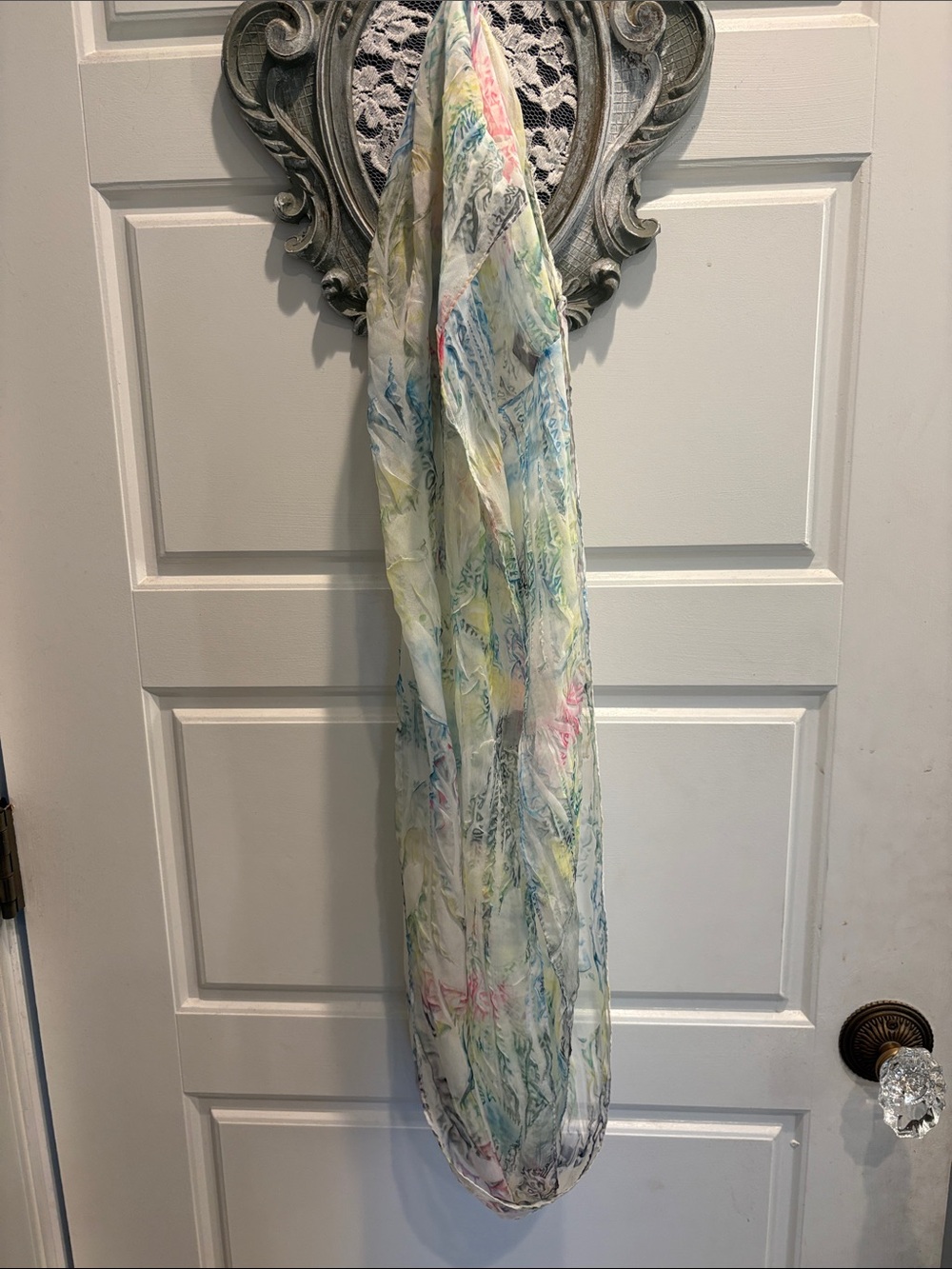 g (brand )  Lightweight Pastel Watercolor Infinity Scarf